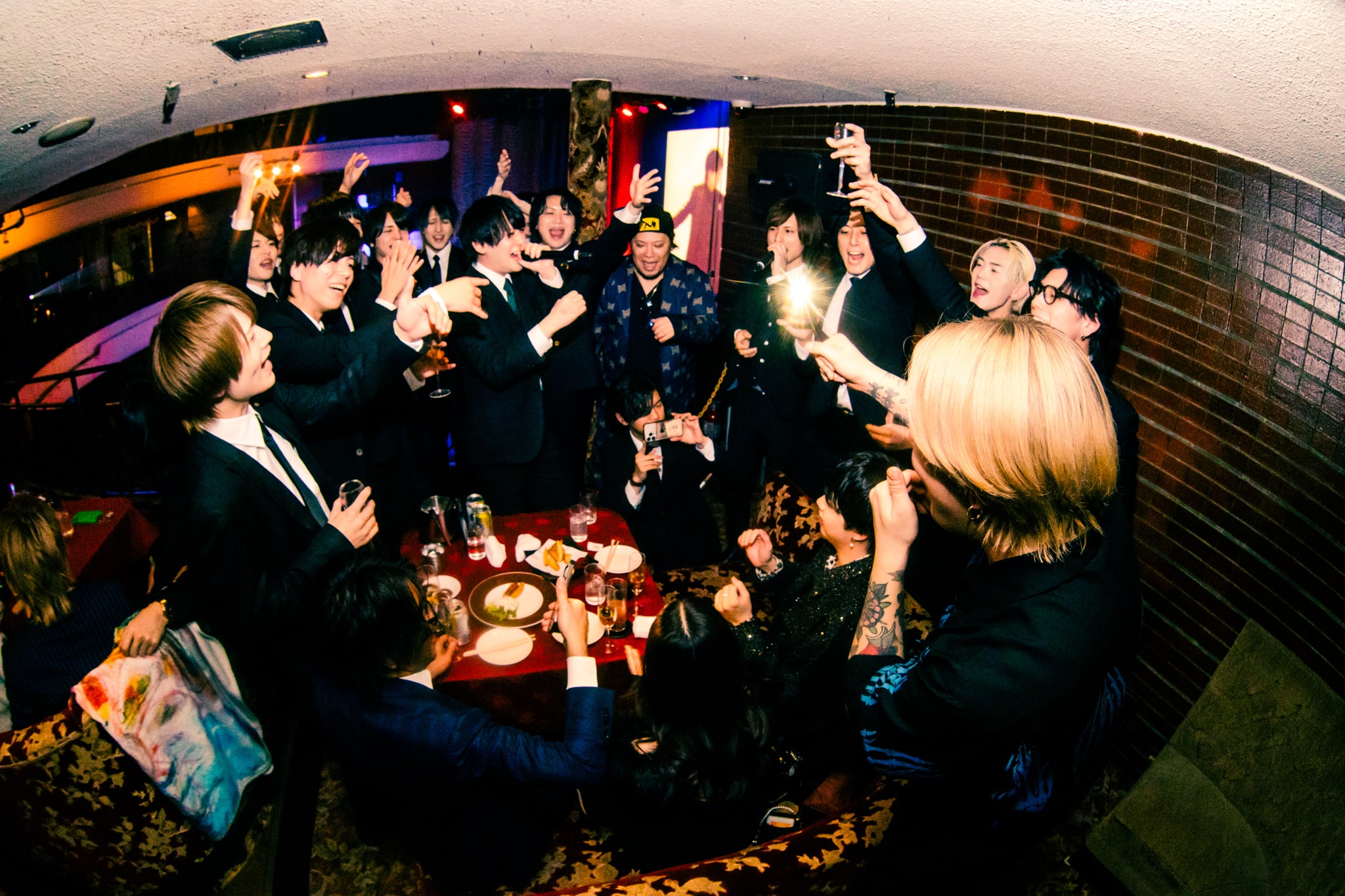 A gathering inside a host club